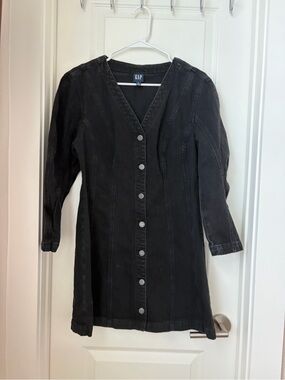 Gap barrel sleeve denim dress